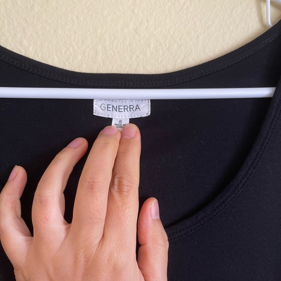 Pre loved Generra top tank in black size S - Picture 2 of 3